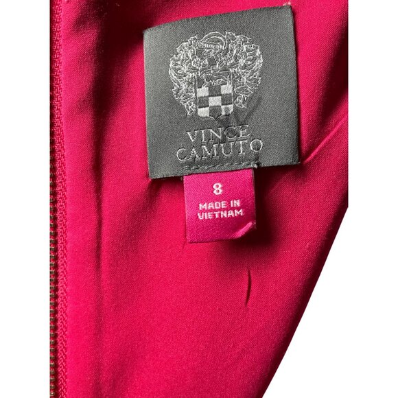 Vince Camuto Size 8 Dress Sleeveless Pink A-Line Classic Summer Women's Midi - Picture 5 of 16